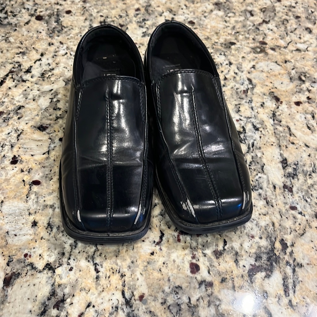 Boys Black Church Shoes Size 1 Stacey Adams Brand